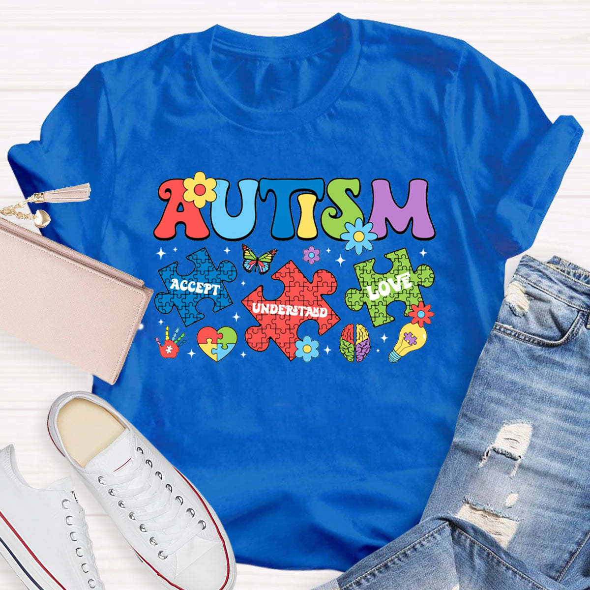 Autism Puzzle Accept Understand Love T-Shirt