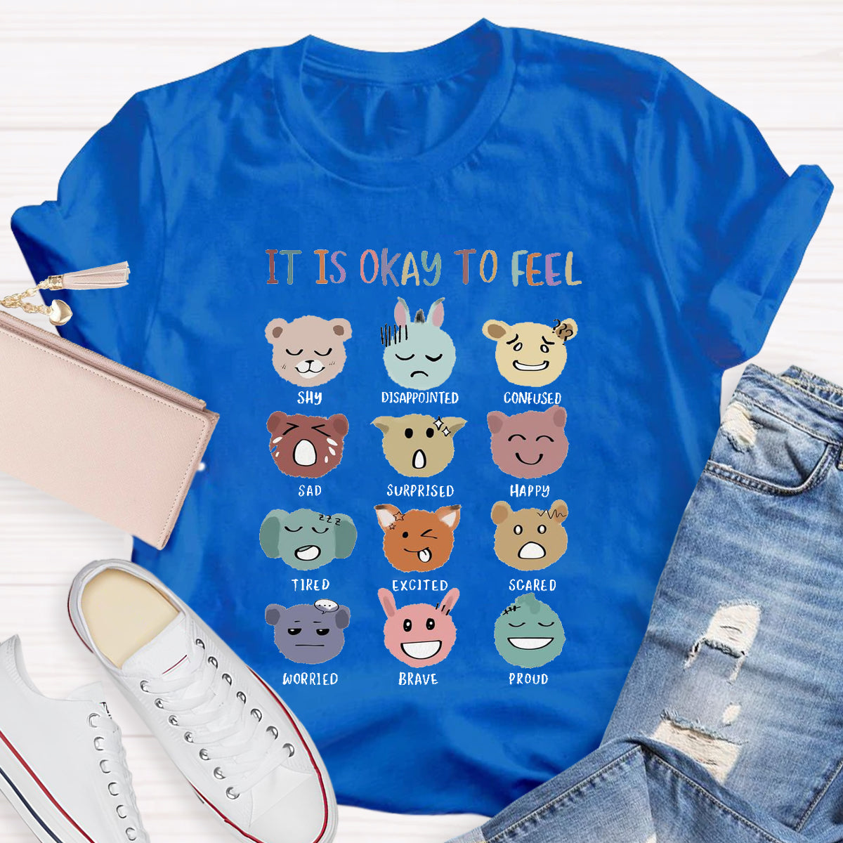 It is Okay Feel All Emotions T-Shirt