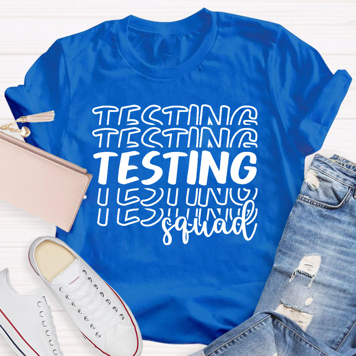 Testing Squad Teacher T-Shirt