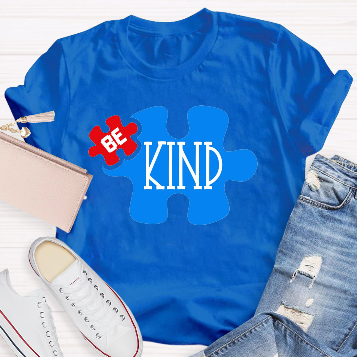 Be Kind Puzzle Teacher T-Shirt