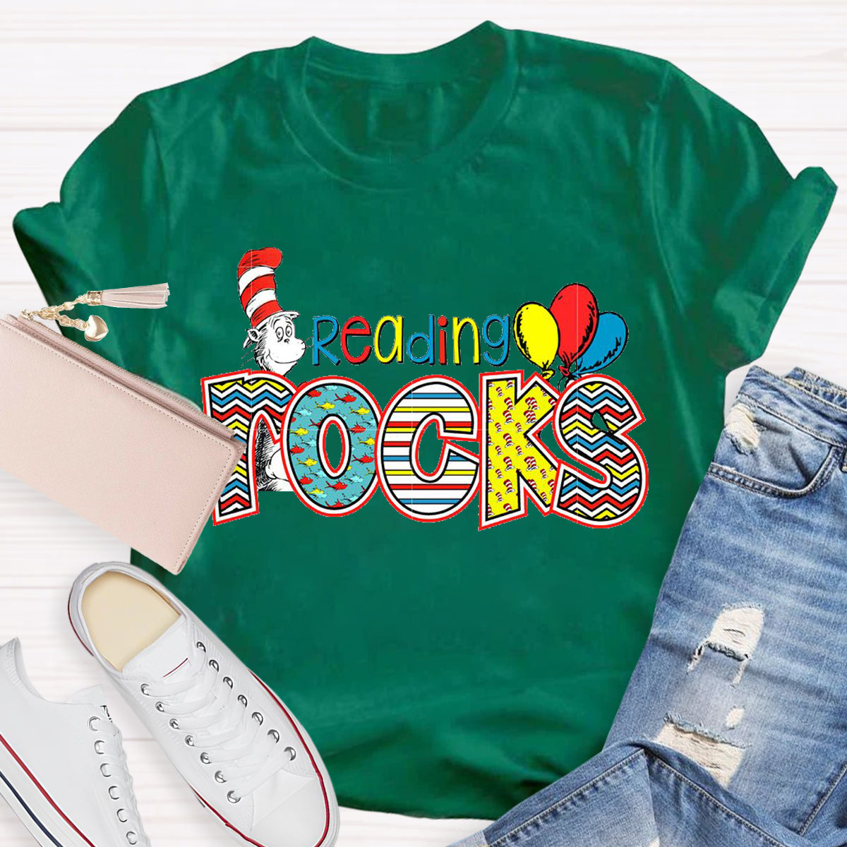 Reading Rocks Teacher T-Shirt