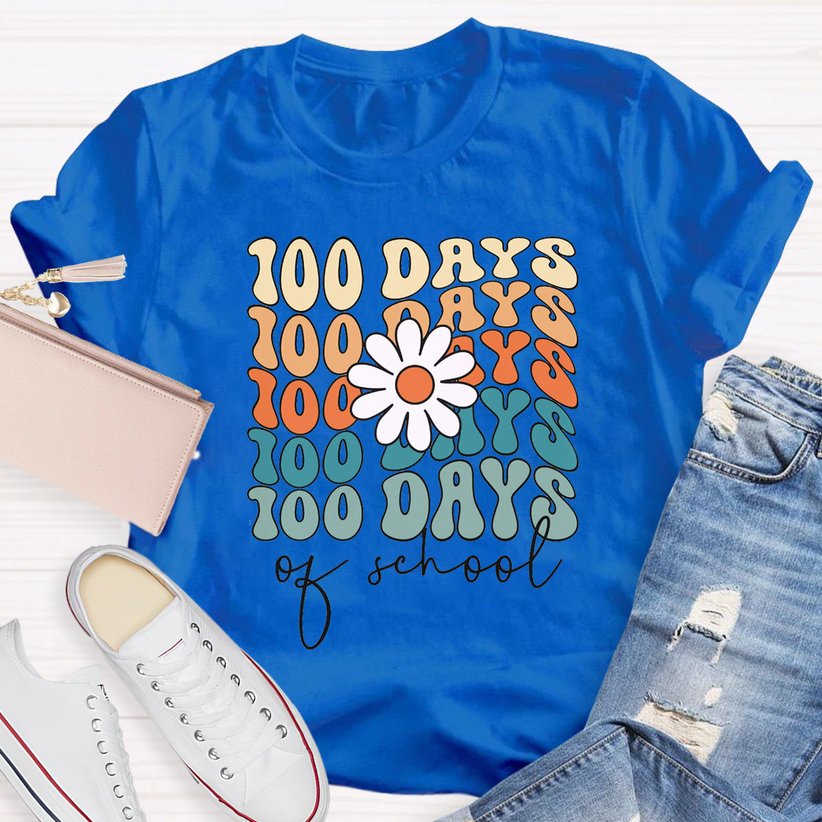 100 Days Of School Teacher T-Shirt