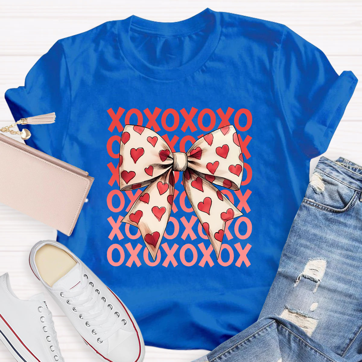 Pink Bow Xoxo Valentine T-Shirt