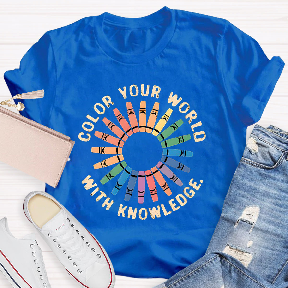 Color Your World With Knowledge T-Shirt