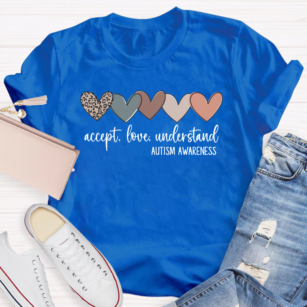 Accept Love Understand Heart Teacher T-Shirt