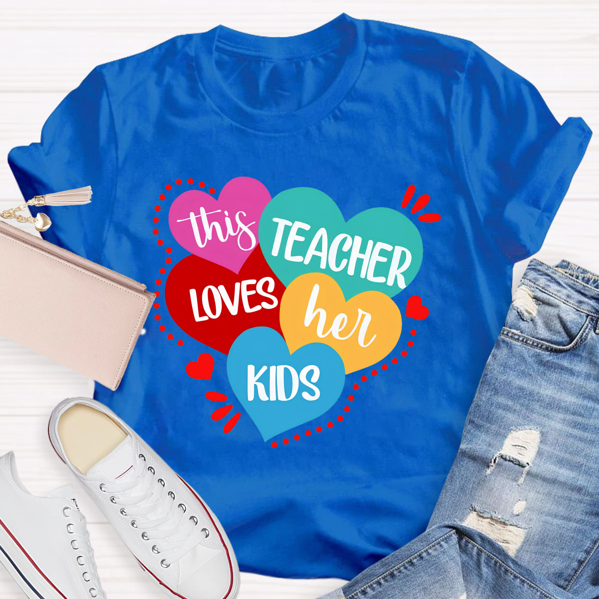 This Teacher Loves Her Kids Teacher T-Shirt