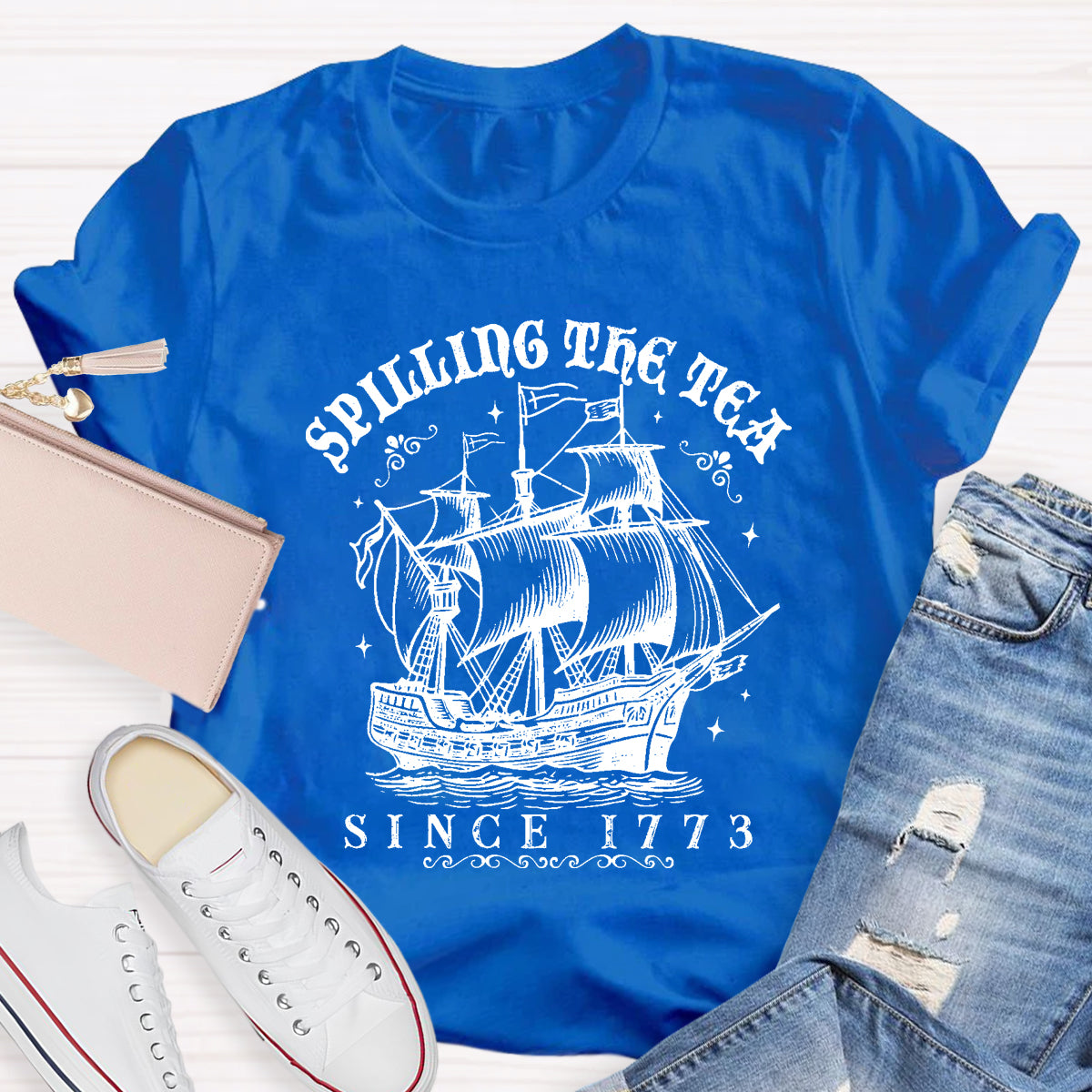 Spilling The Tea Since 1773 History Teacher T-Shirt