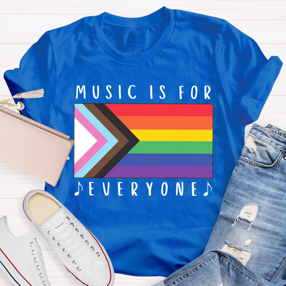 Music Is For Everyone Teacher T-Shirt