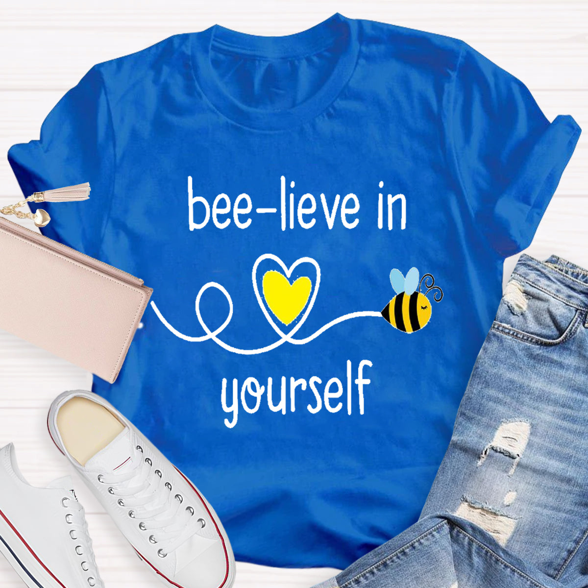 Bee-lieve In Yourself Teacher T-Shirt