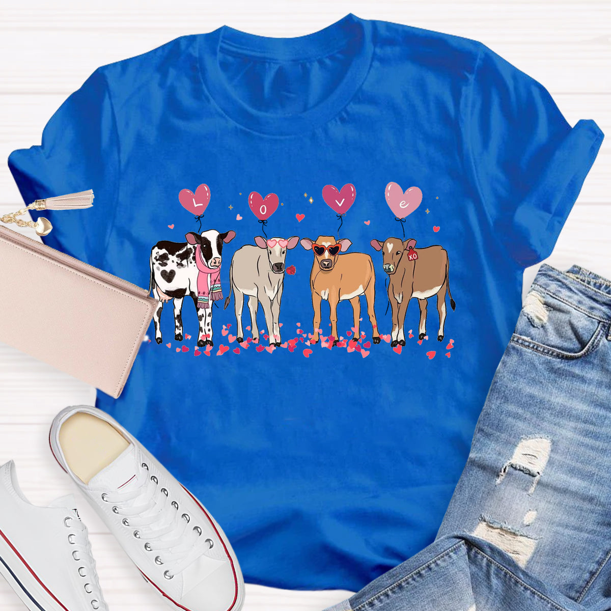 Cow Lover Valentines T-Shirt