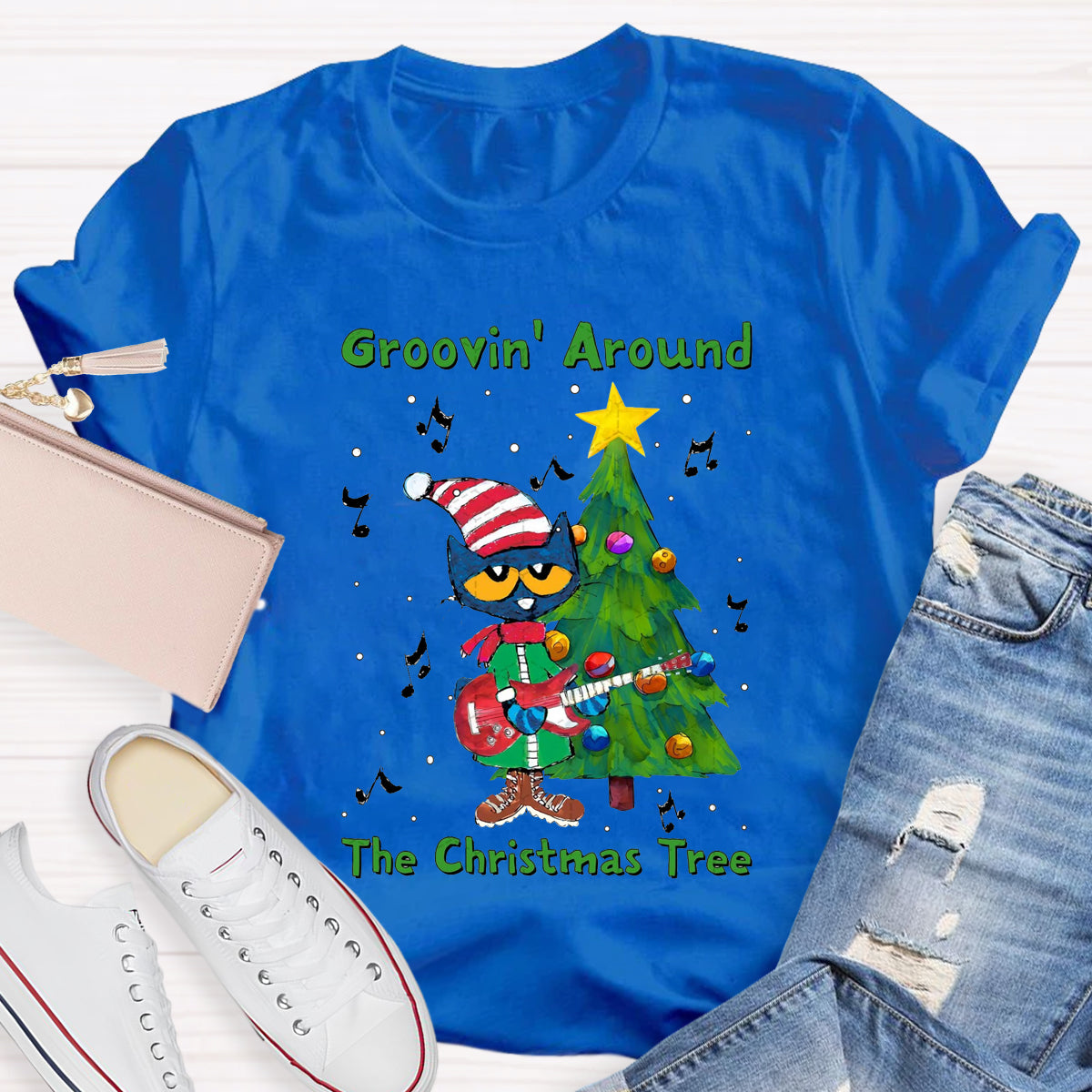 Groovin Around The Christmas Tree T-Shirt