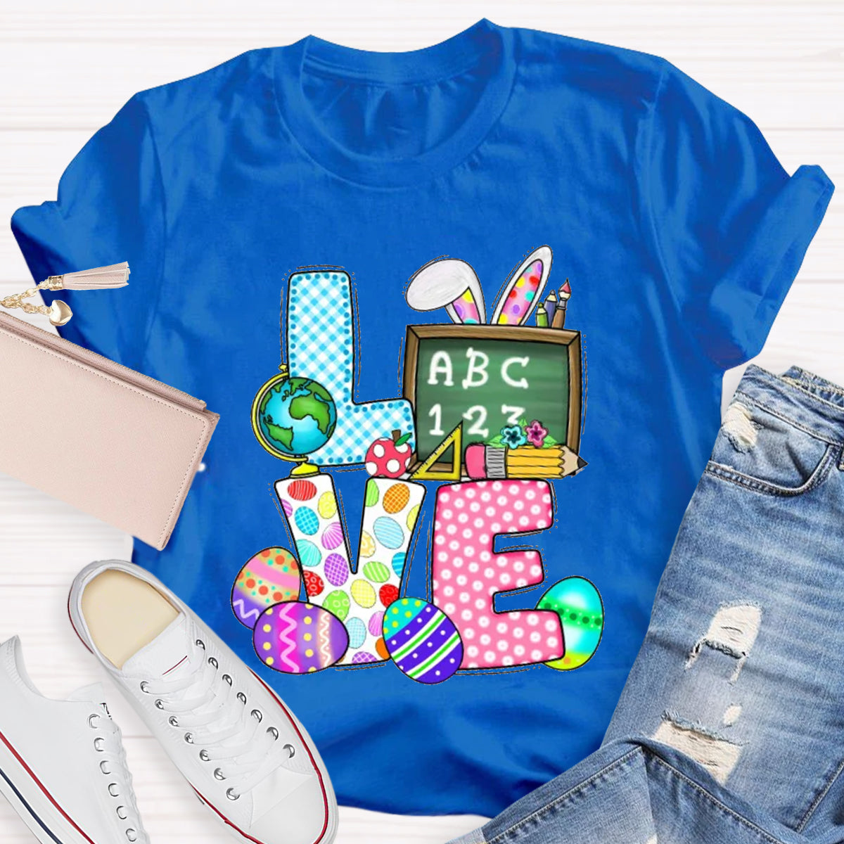 Love Easter Bunny Teacher T-Shirt