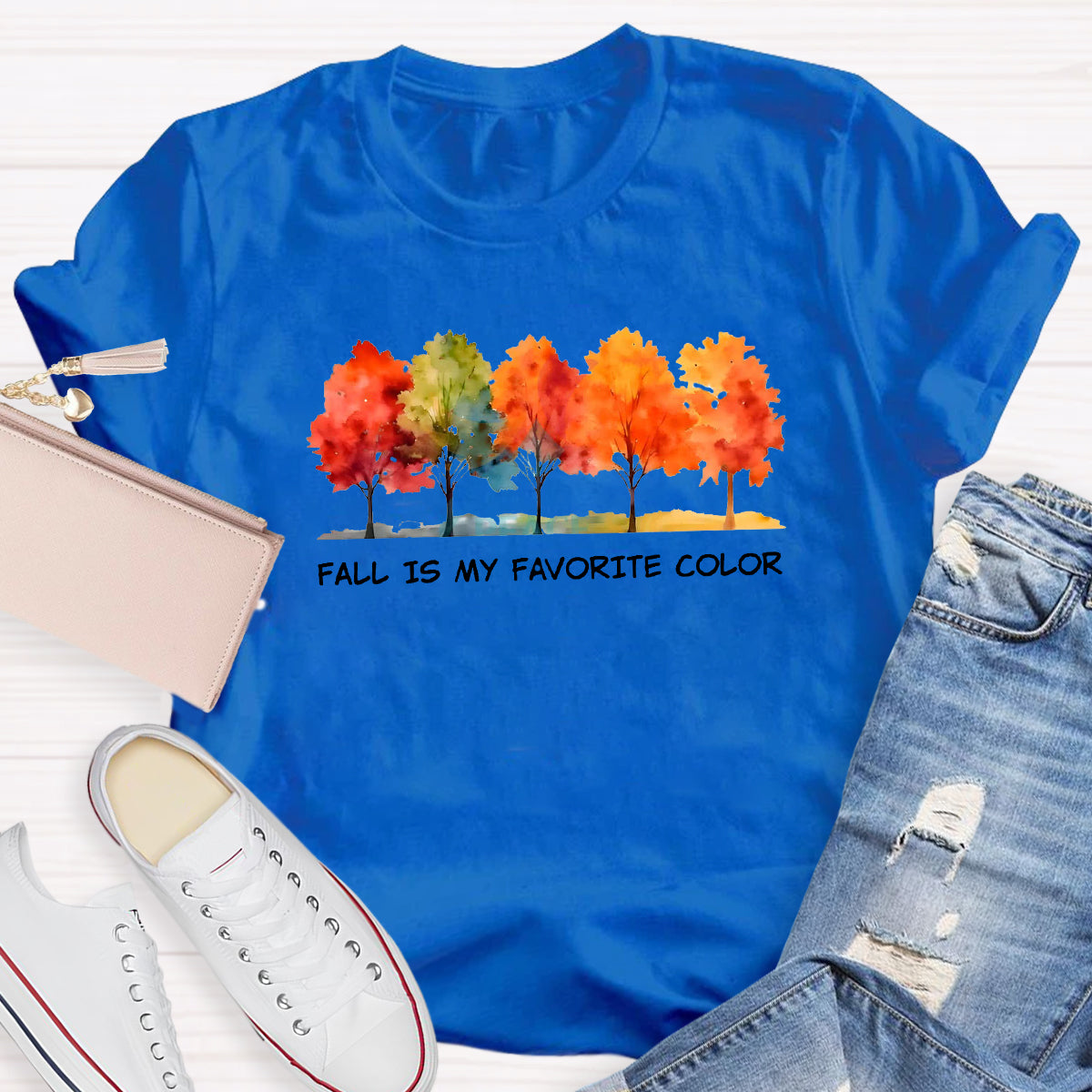 Fall Is My Favorite Color Teacher T-Shirt