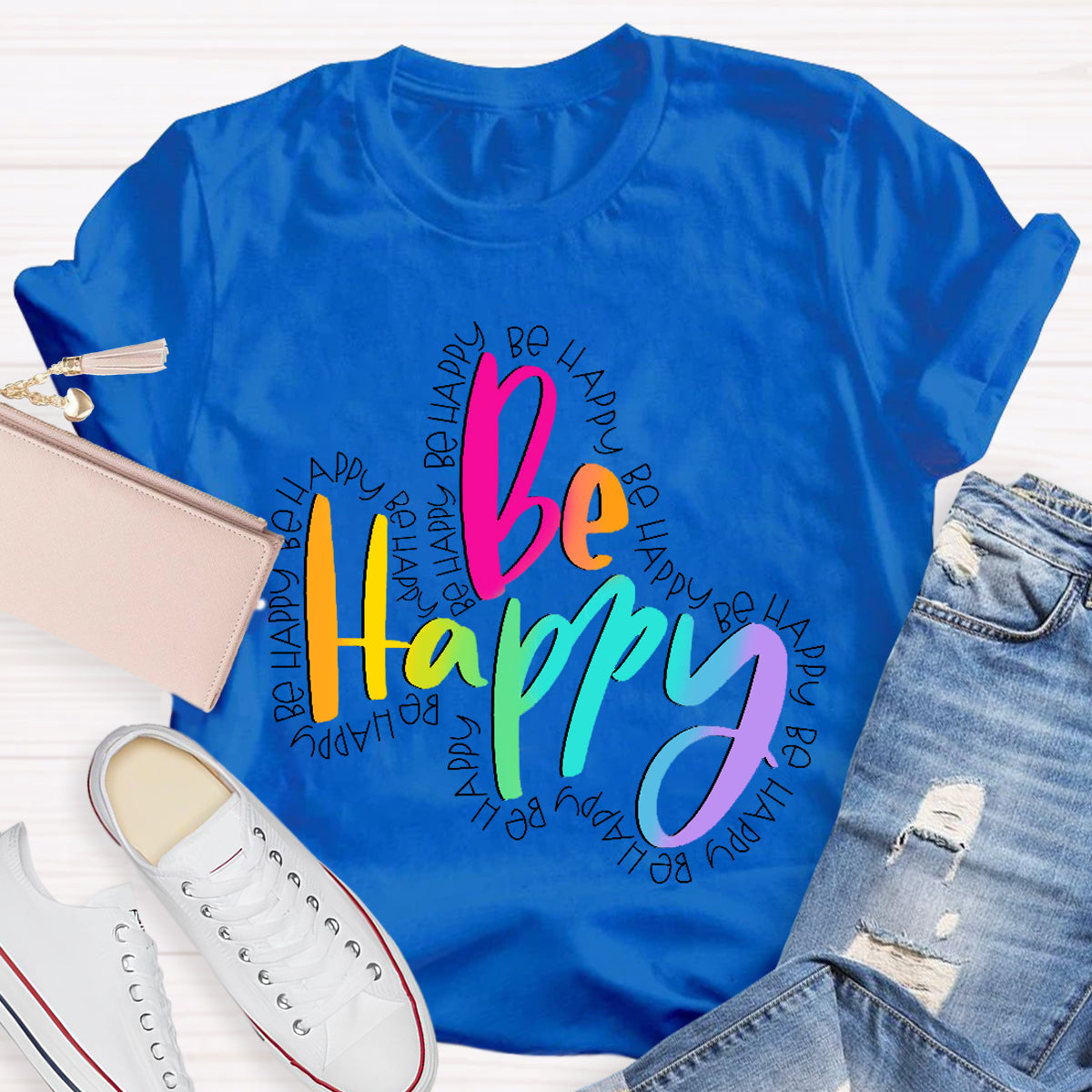 Be Happy Teacher T-Shirt