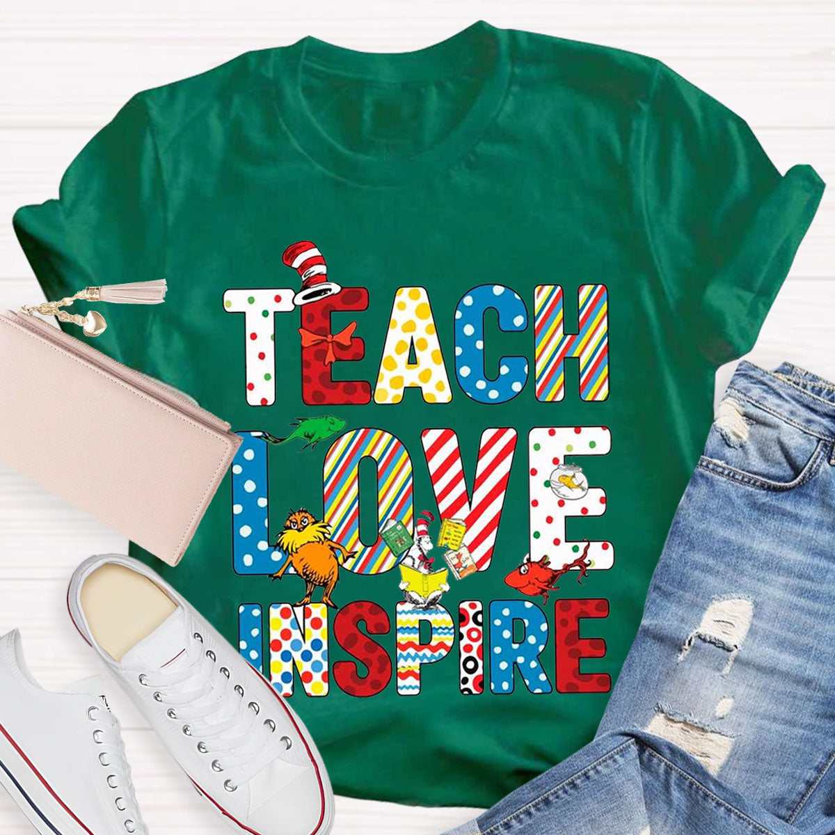 Teach Love Inspire Teacher T-Shirt