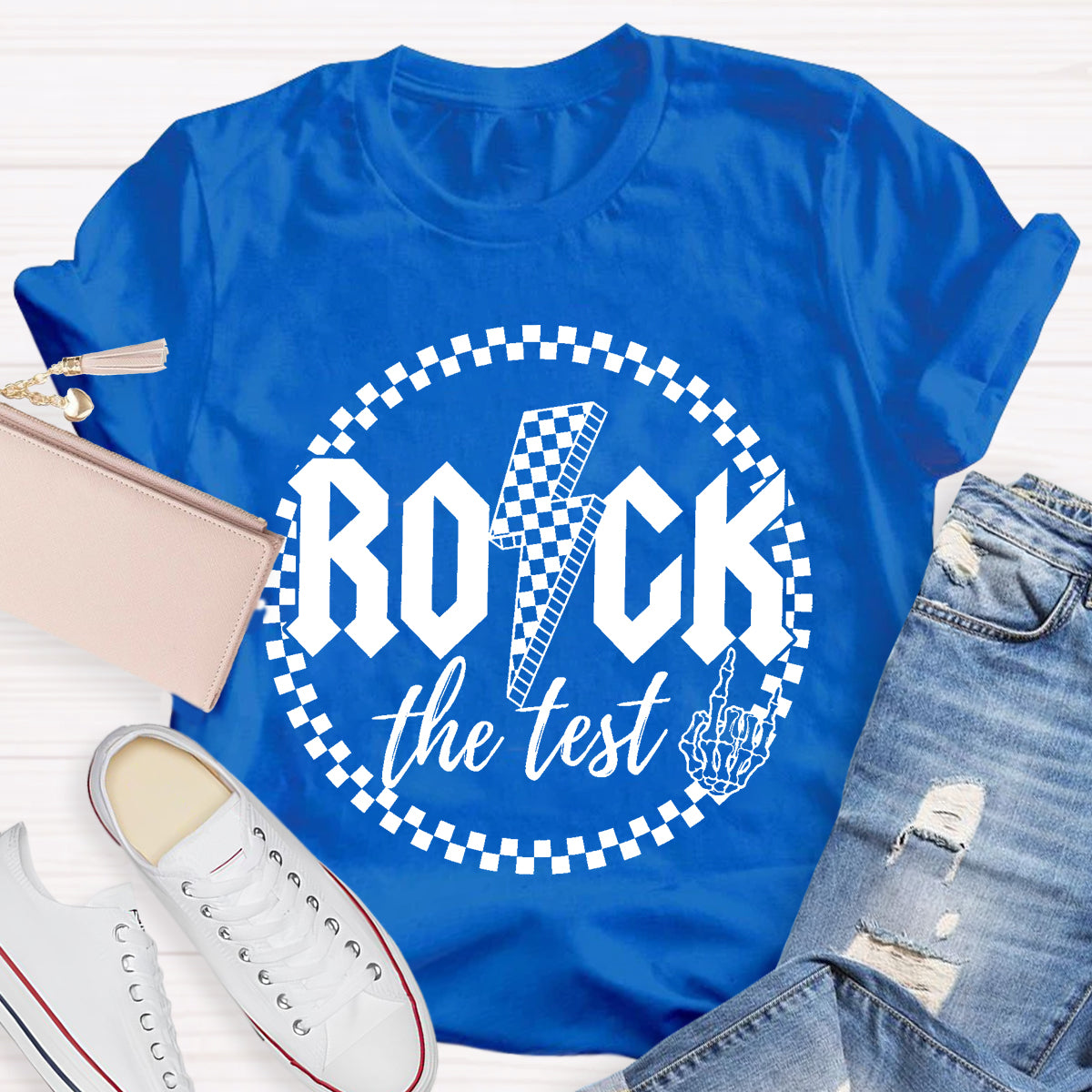 Rock The Test Teacher T-Shirt