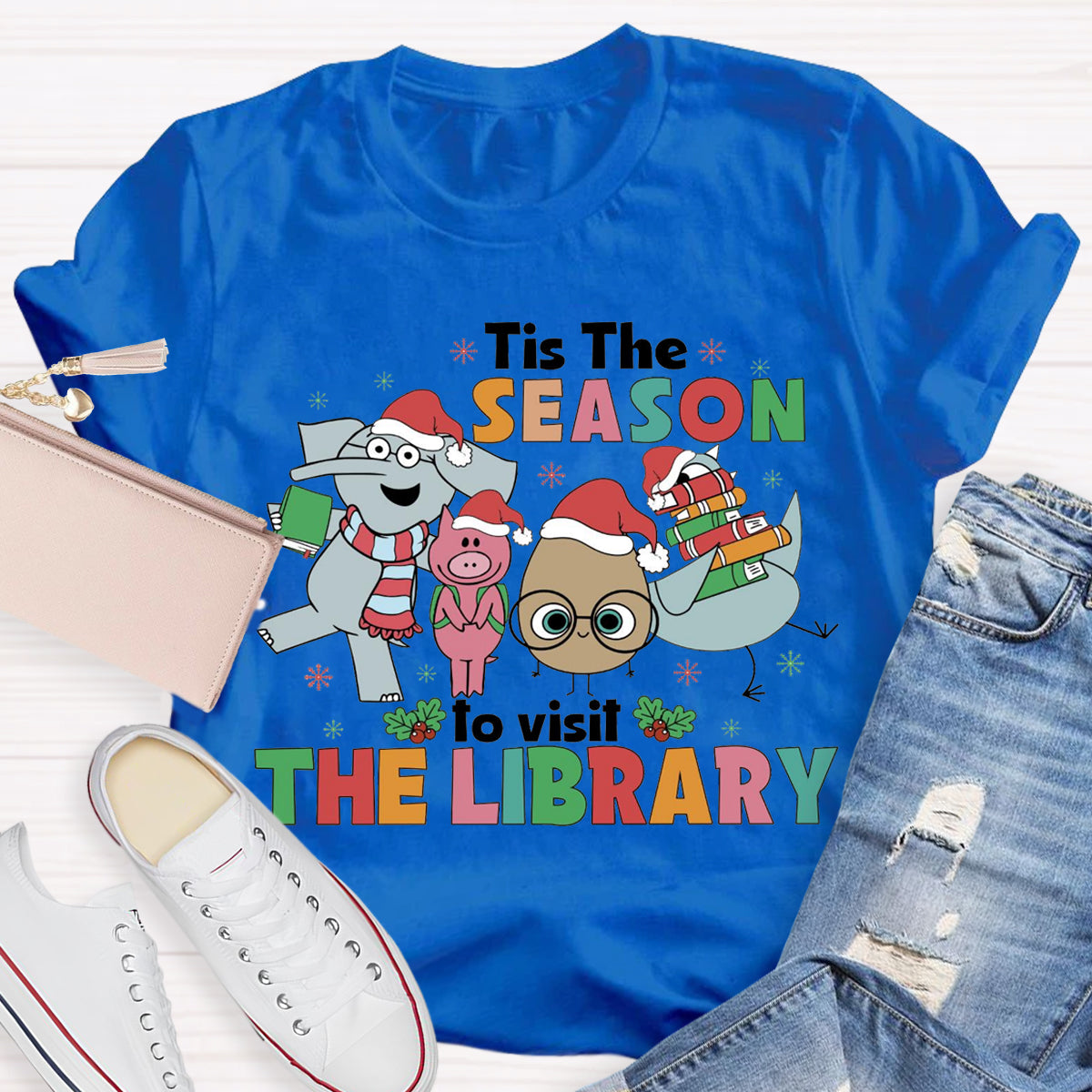 Tis The Season To The Library Teacher T-Shirt