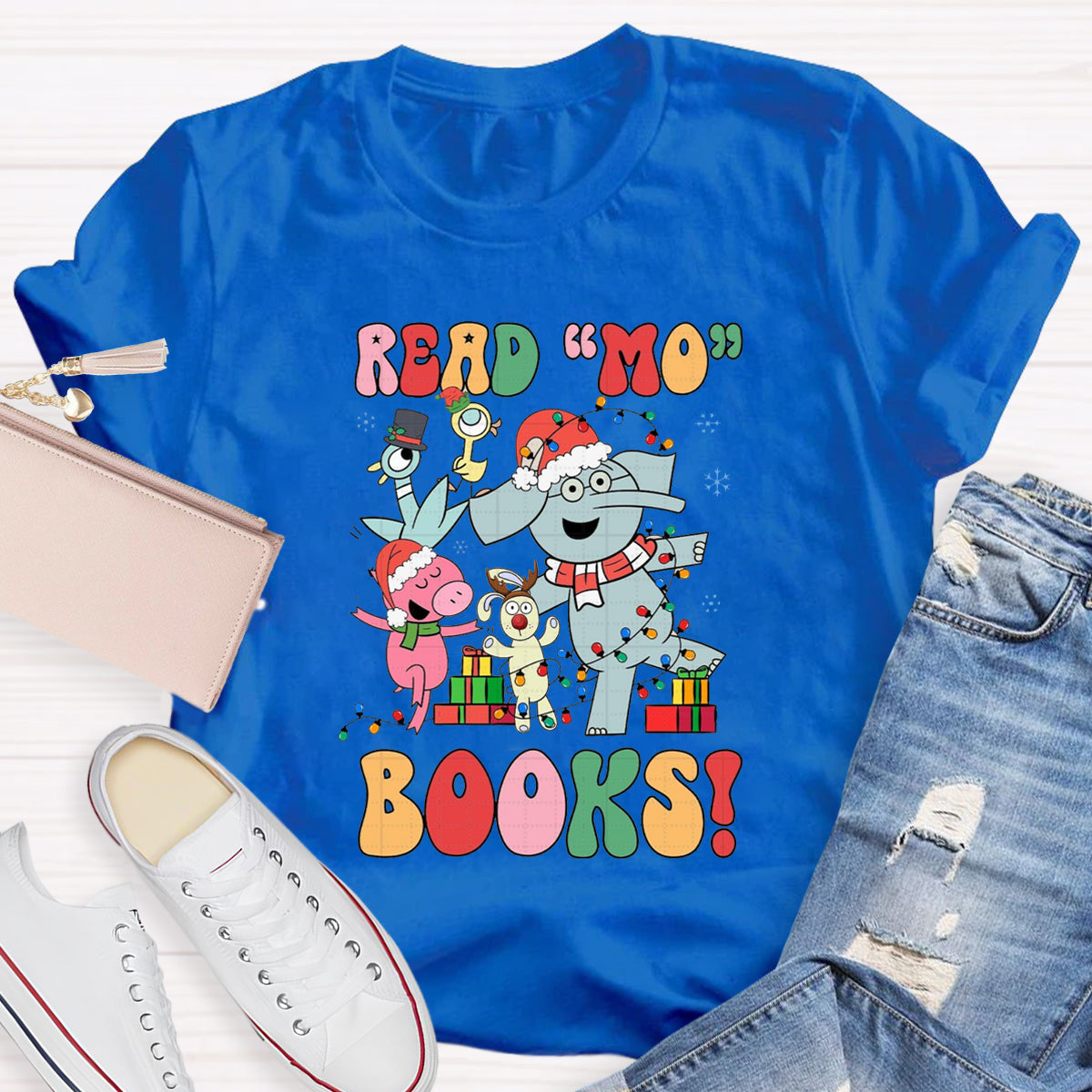 Read Mo Books The Elephant In Santa Clothes And His Friends T-Shirt