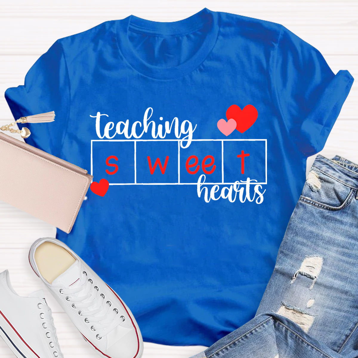 Teaching Sweet Hearts Teacher T-Shirt