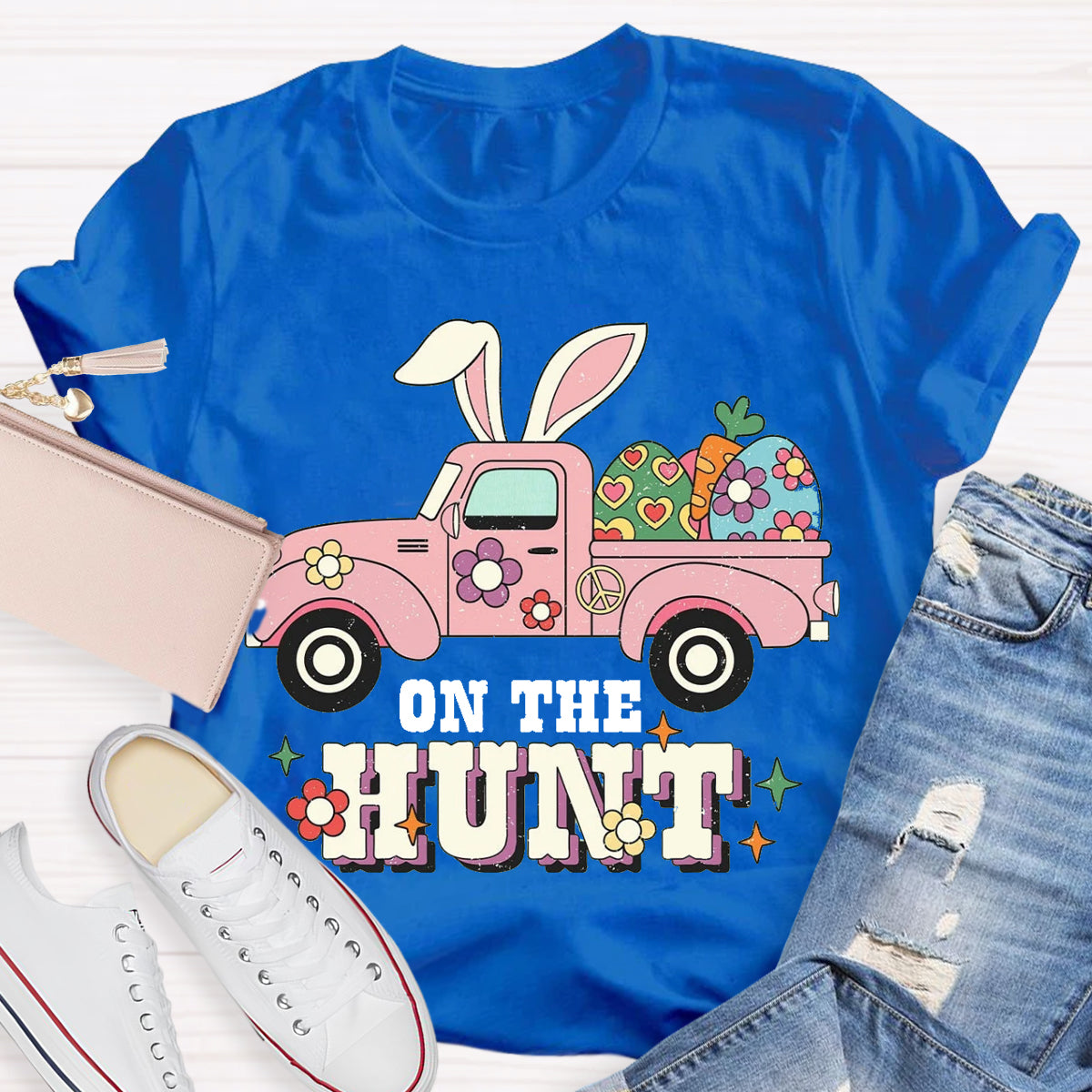 Easter Day Bunny On The Hunt T-Shirt