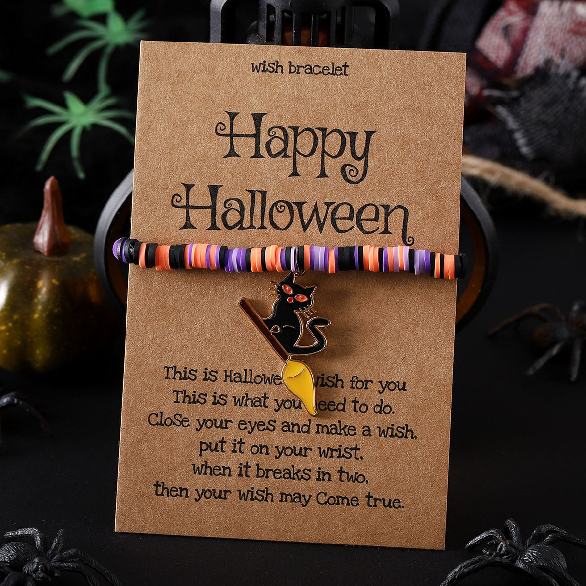 Ghostly Pumpkin Skull Charm Bracelet