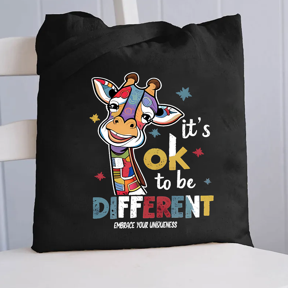 It's Ok To Be Different Embrace Your Uniqueness Canvas Tote Bag