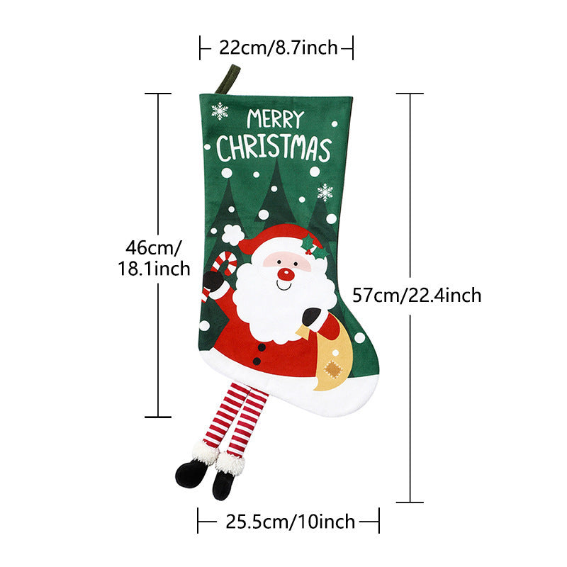 Gift Bag Christmas Tree Ornaments Gift Socks Fireplace Pendants