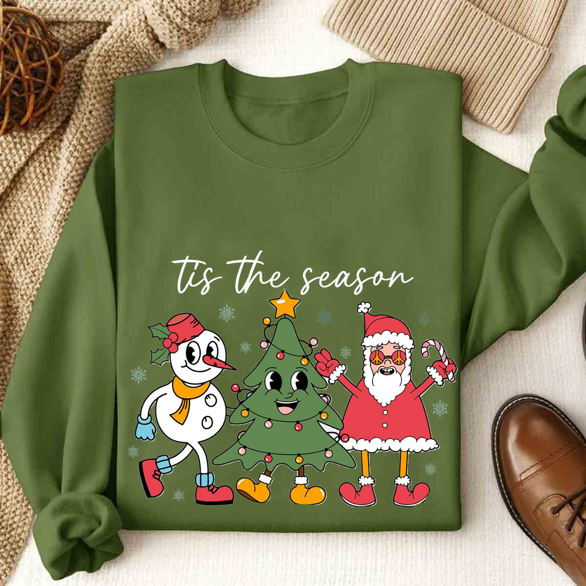 Tis The Season Snowman Sweatshirt