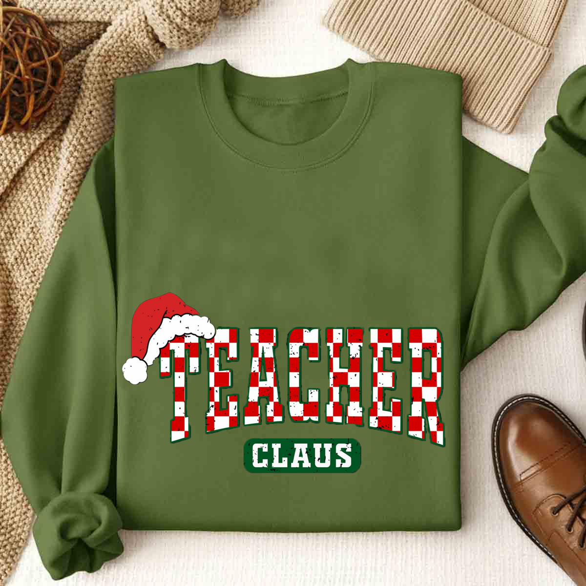 Teacher Claus Christmas Sweatshirt