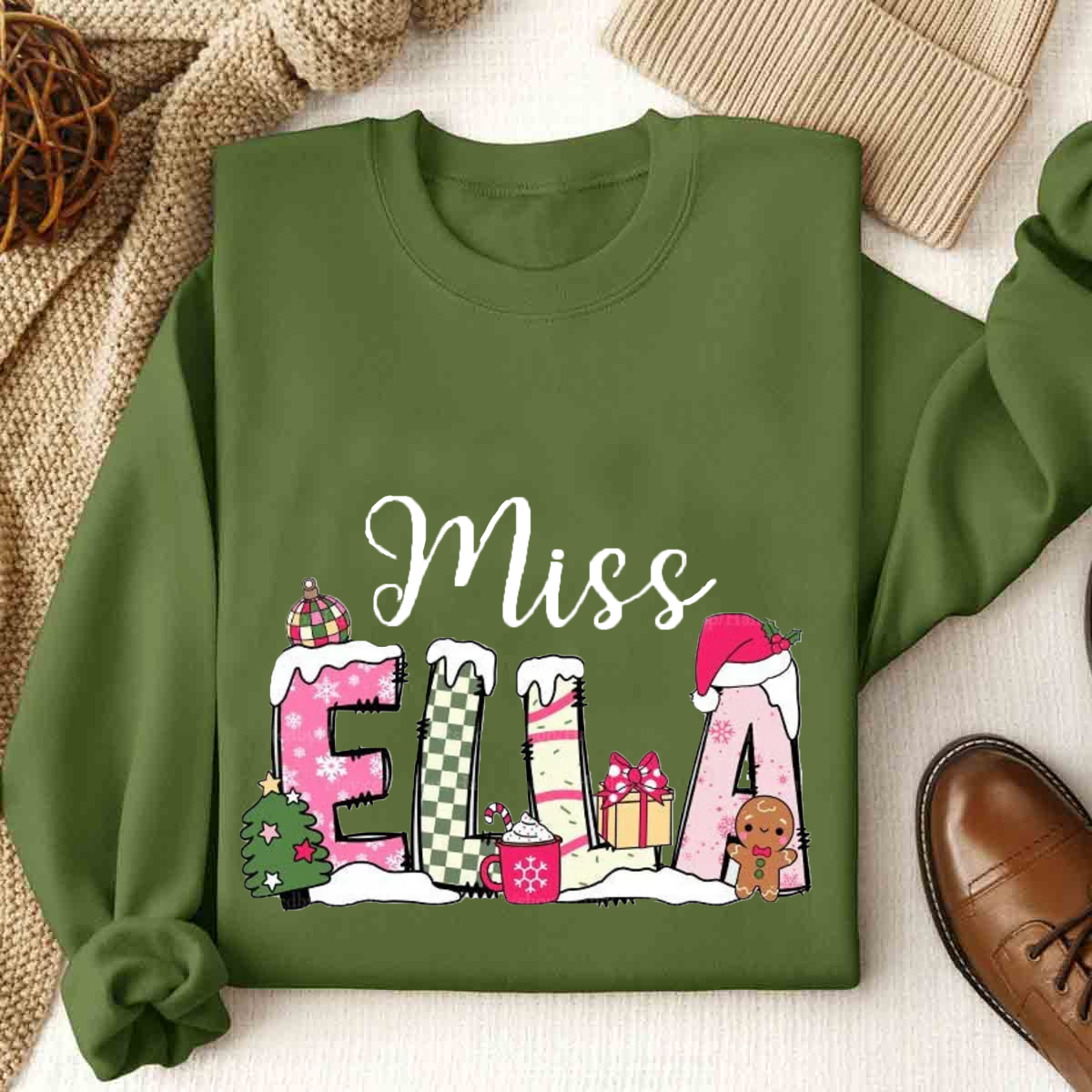 Personalized Name Christmas Sweatshirt