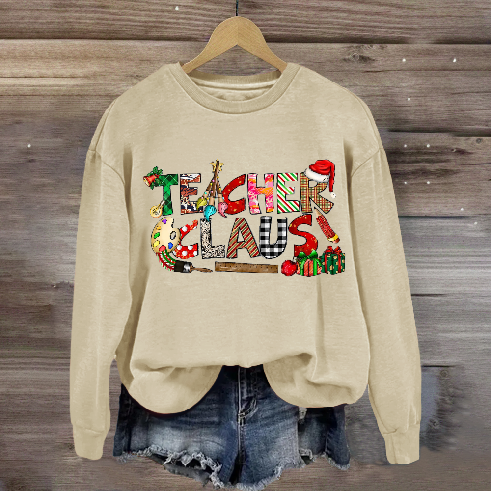 Teacher Claus Art Teacher Sweatshirt