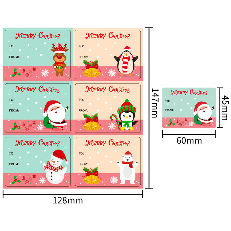 60 pcs Christmas stickers