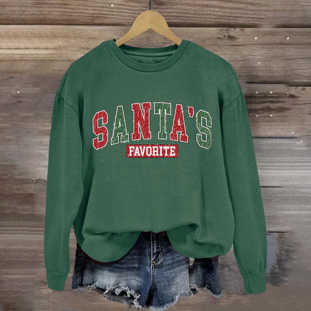 Santa's Favorite Retro Sweatshirt