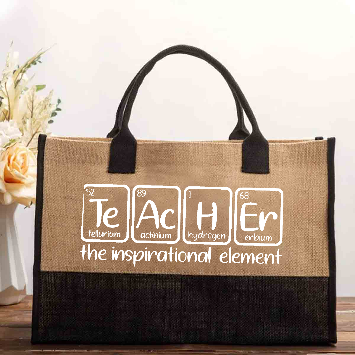 Teacher The Inspirational Element Cotton Tote Bag