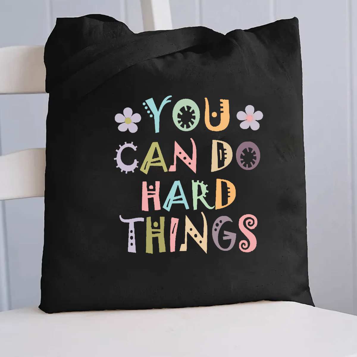 You Can Do Hard Things Canvas Tote Bag