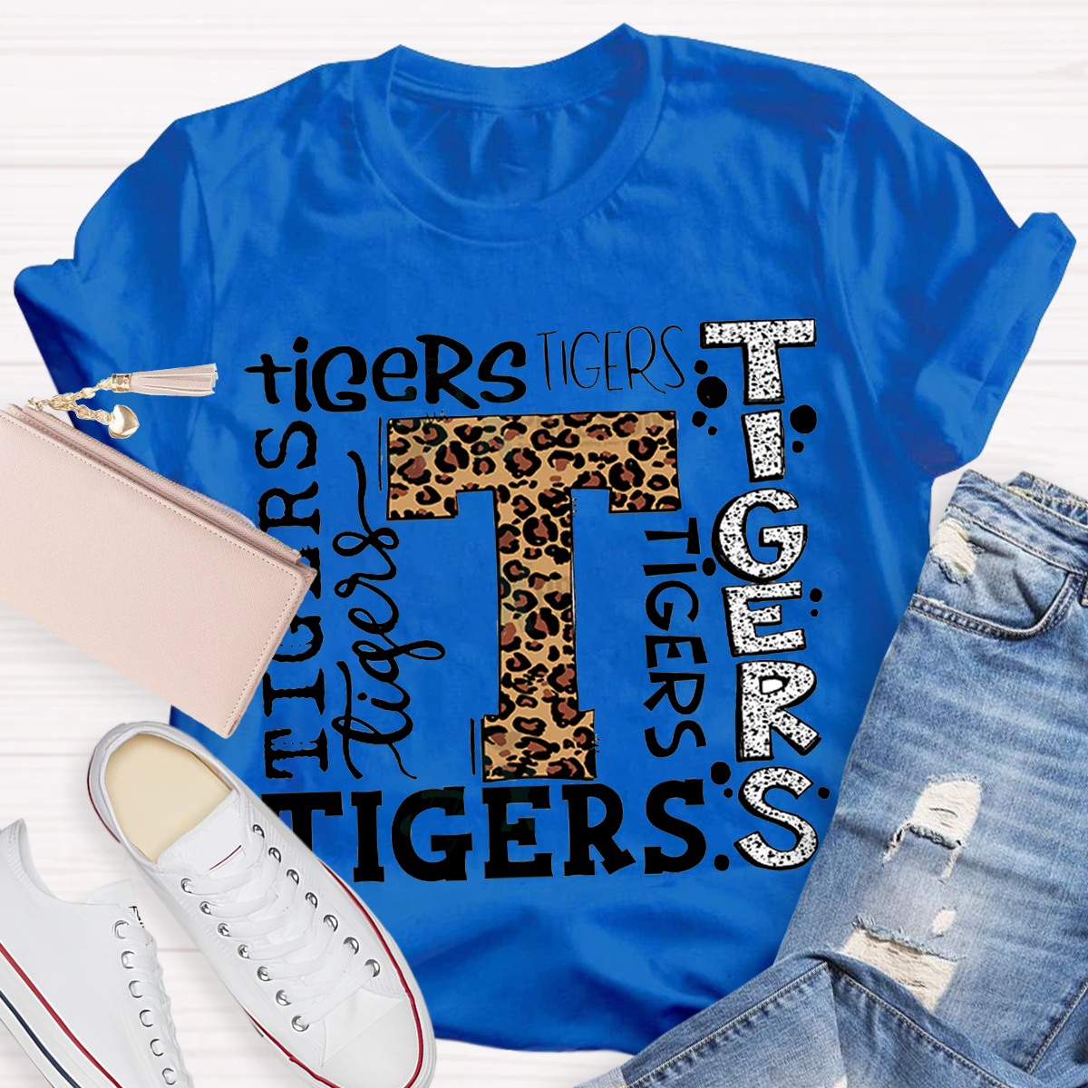 Personalized School Mascot Teacher T-Shirt