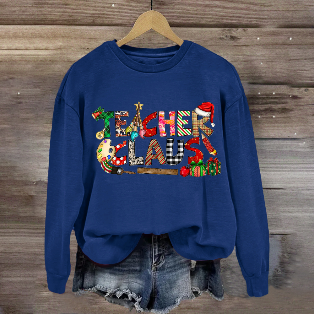 Teacher Claus Art Teacher Sweatshirt