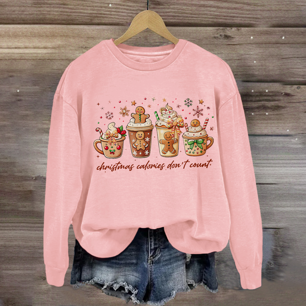 Christmas Coloring Don't Count  Sweatshirt