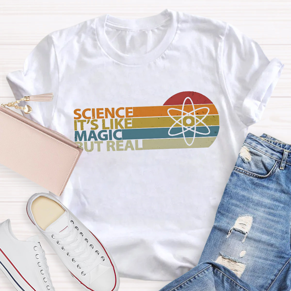 Science Is Like Magic But Real Teacher T-Shirt