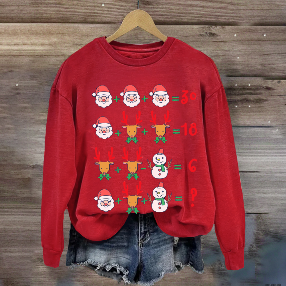 Christmas Funny Math Teacher Sweatshirt