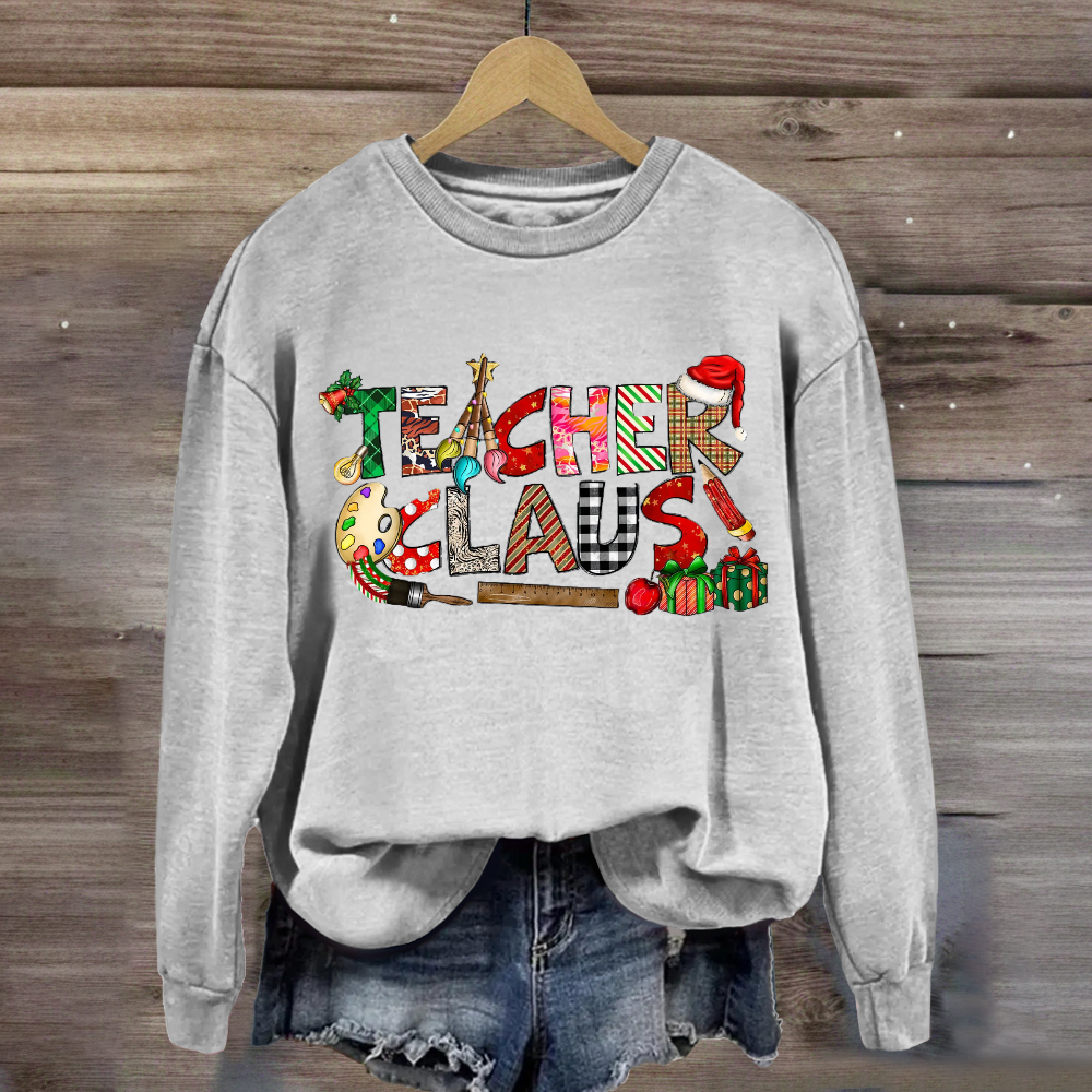 Teacher Claus Art Teacher Sweatshirt