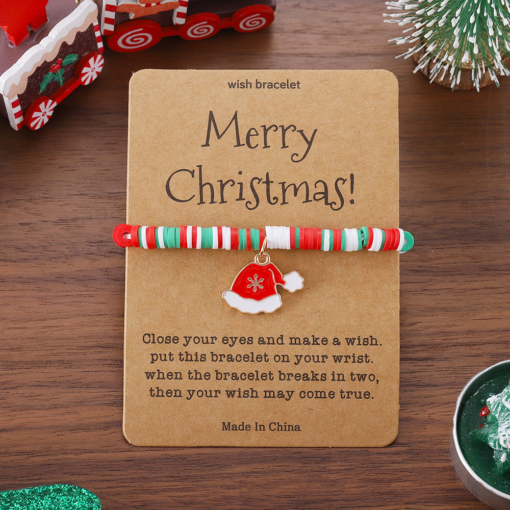 Christmas Bracelet Pendant Card Jewelry