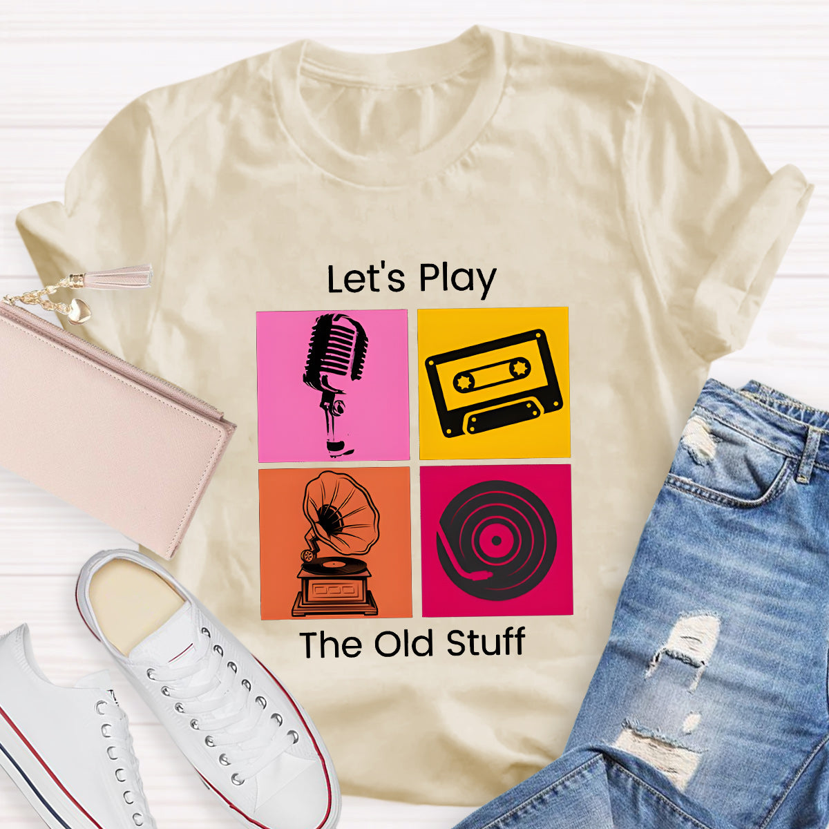 Let'S Play The Old Stuff Music Lover T-Shirt