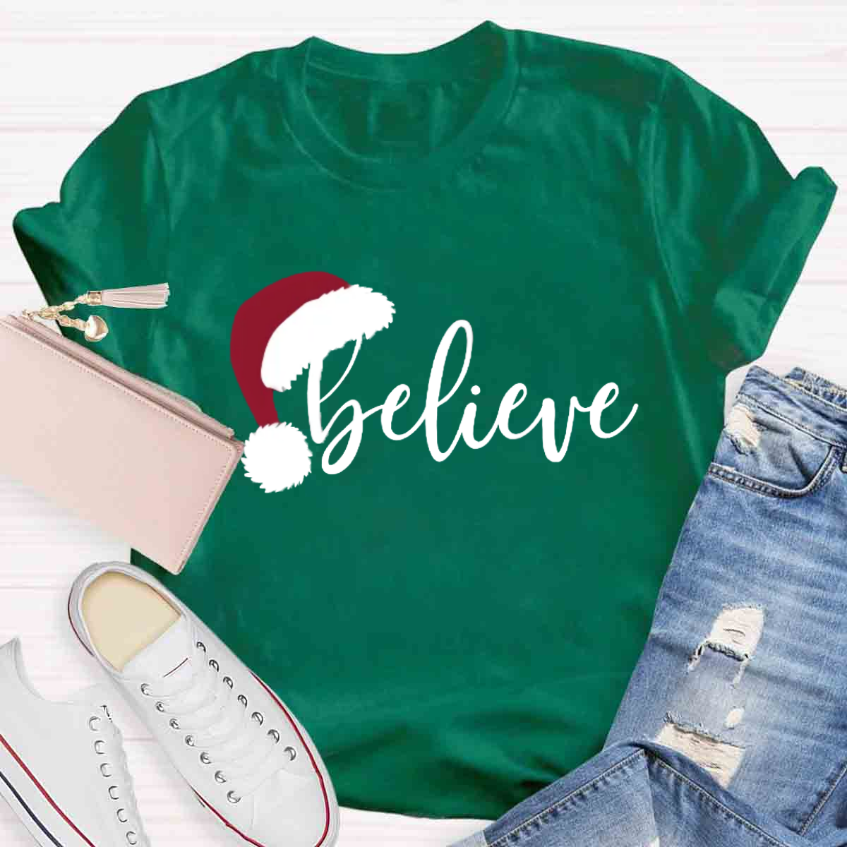 Believe Christmas Teacher T-Shirt