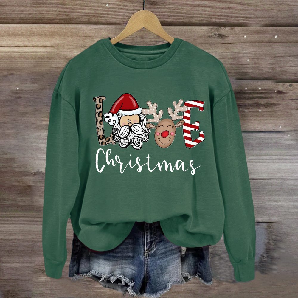 Christmas Santa Claus LoveSweatshirt