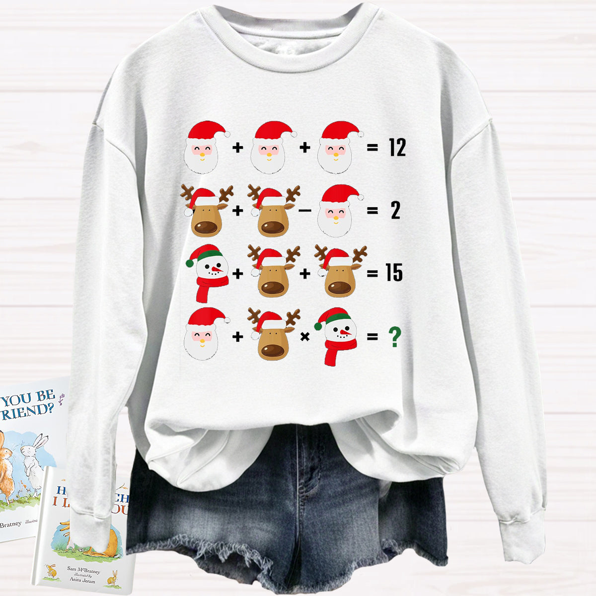 Funny Christmas Math Math Teacher Sweatshirt