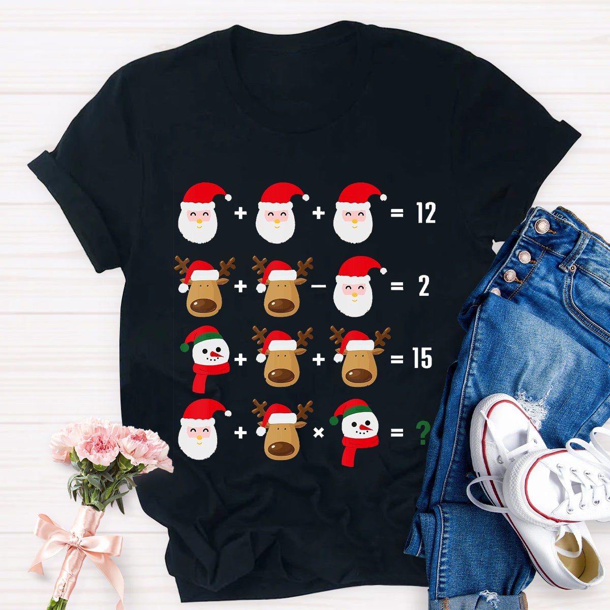 Christmas Funny Math Teacher T-Shirt