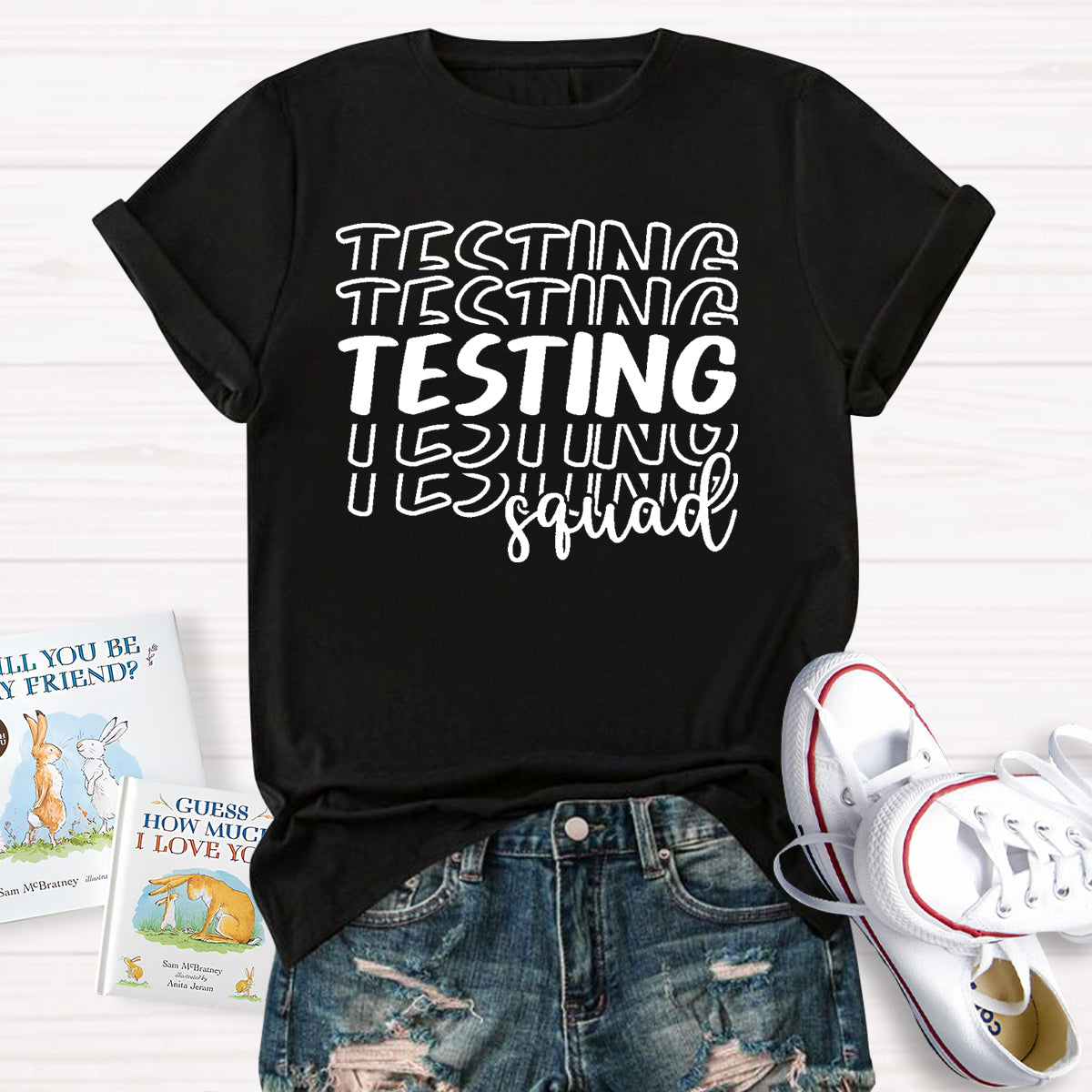 Testing Squad Teacher T-Shirt