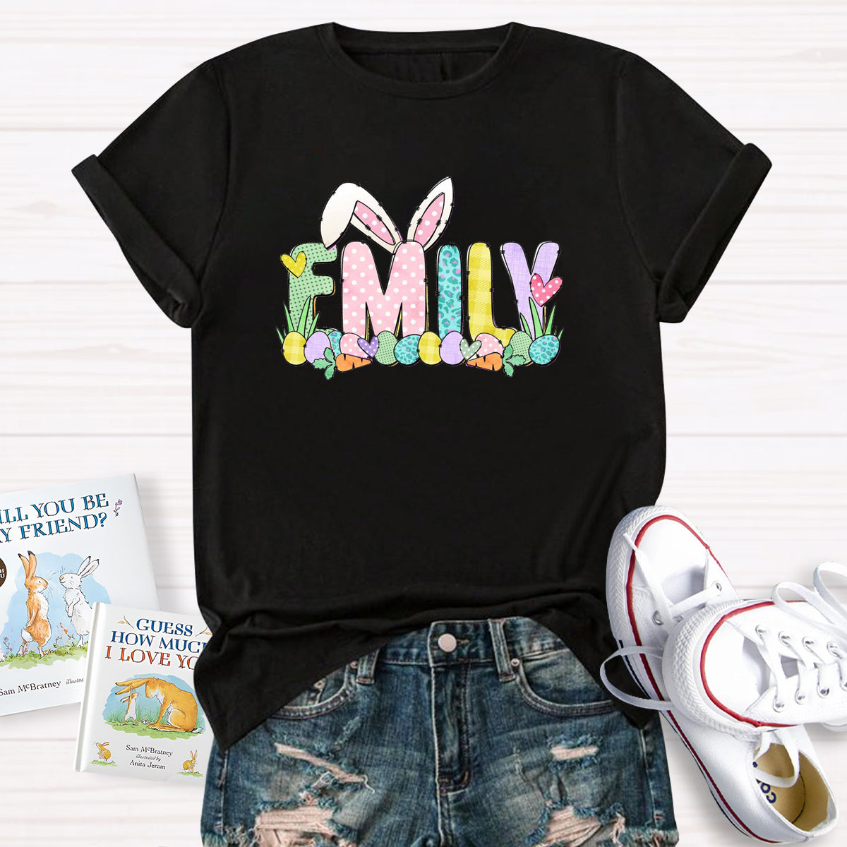 Personalized Name Easter Egg Emily T-Shirt