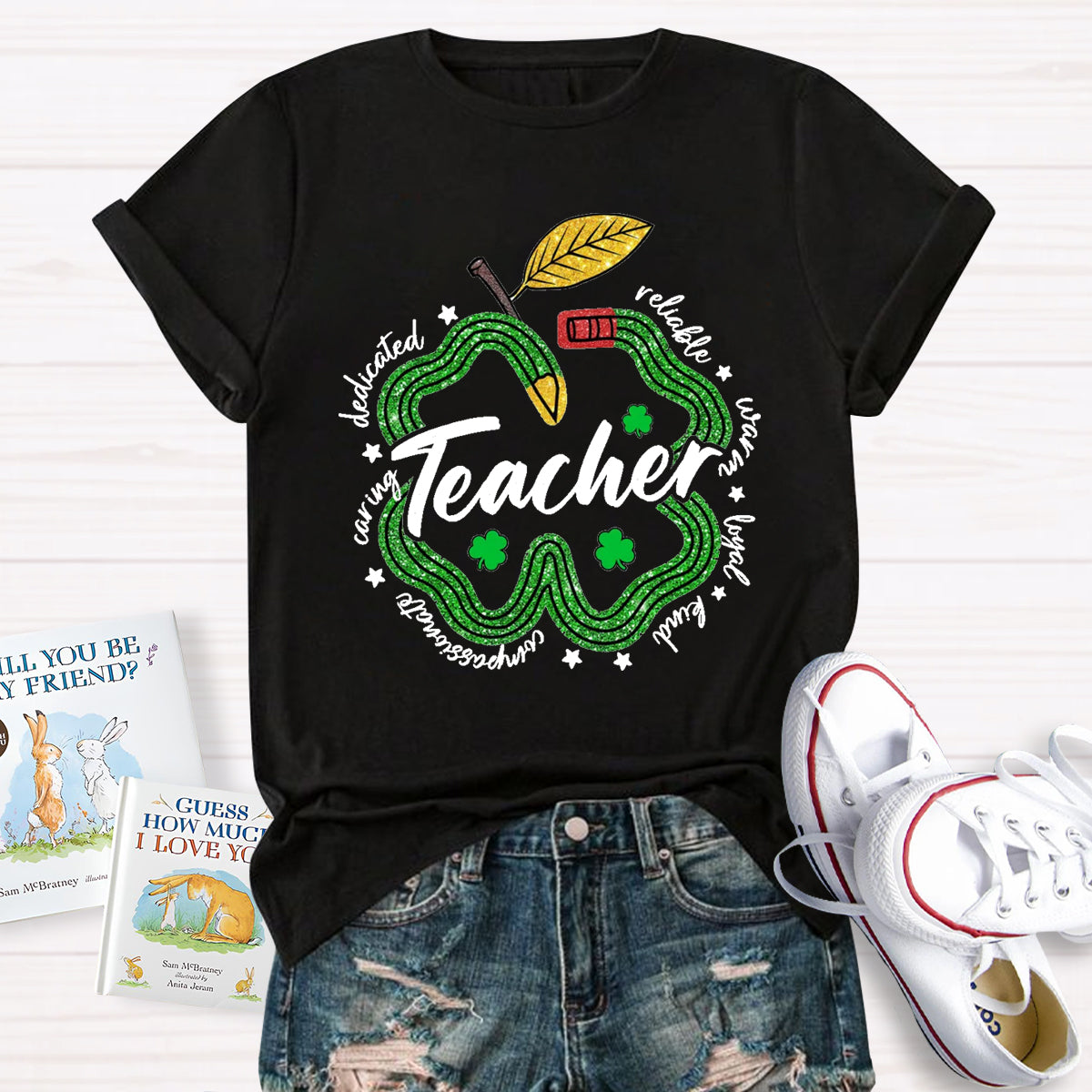 Pencil Teacher St. Patrick's Day T-Shirt